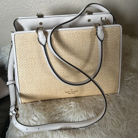 BNWT Kate spade Straw Medium with wallet color block included - Picture 9 of 14